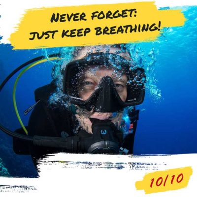 diver's decalogue. diving rules 10