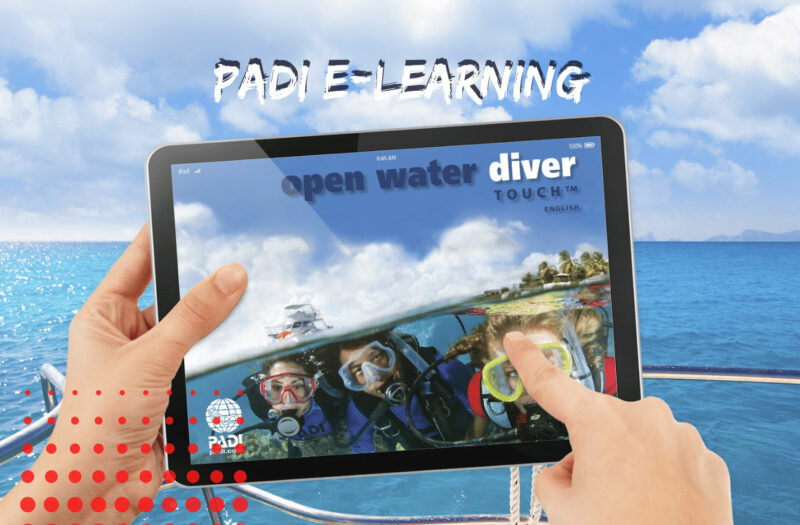 PADI eLearning online scuba diving course cr