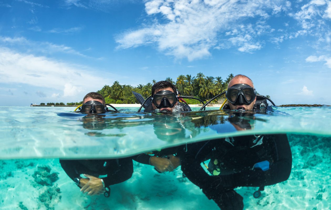 Scuba diving in Maldives